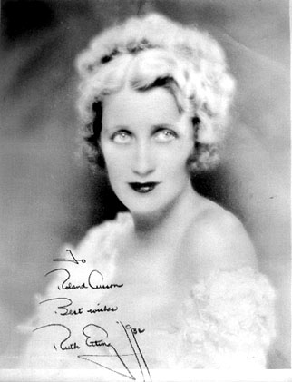 Autographed Ruth Etting 8x10 - 1932